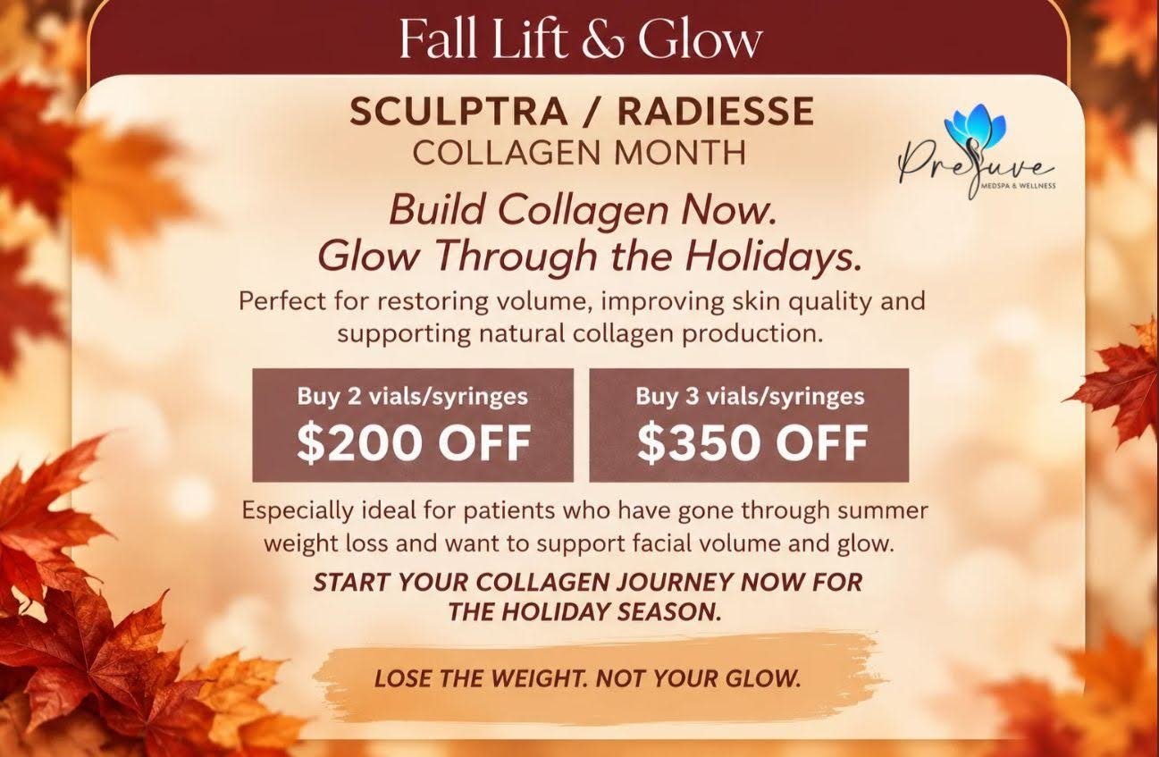 october offer Sculptra and Radiesse